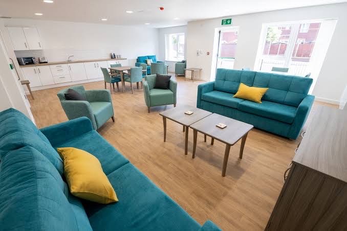 Communal lounge, Specialist Supported Housing